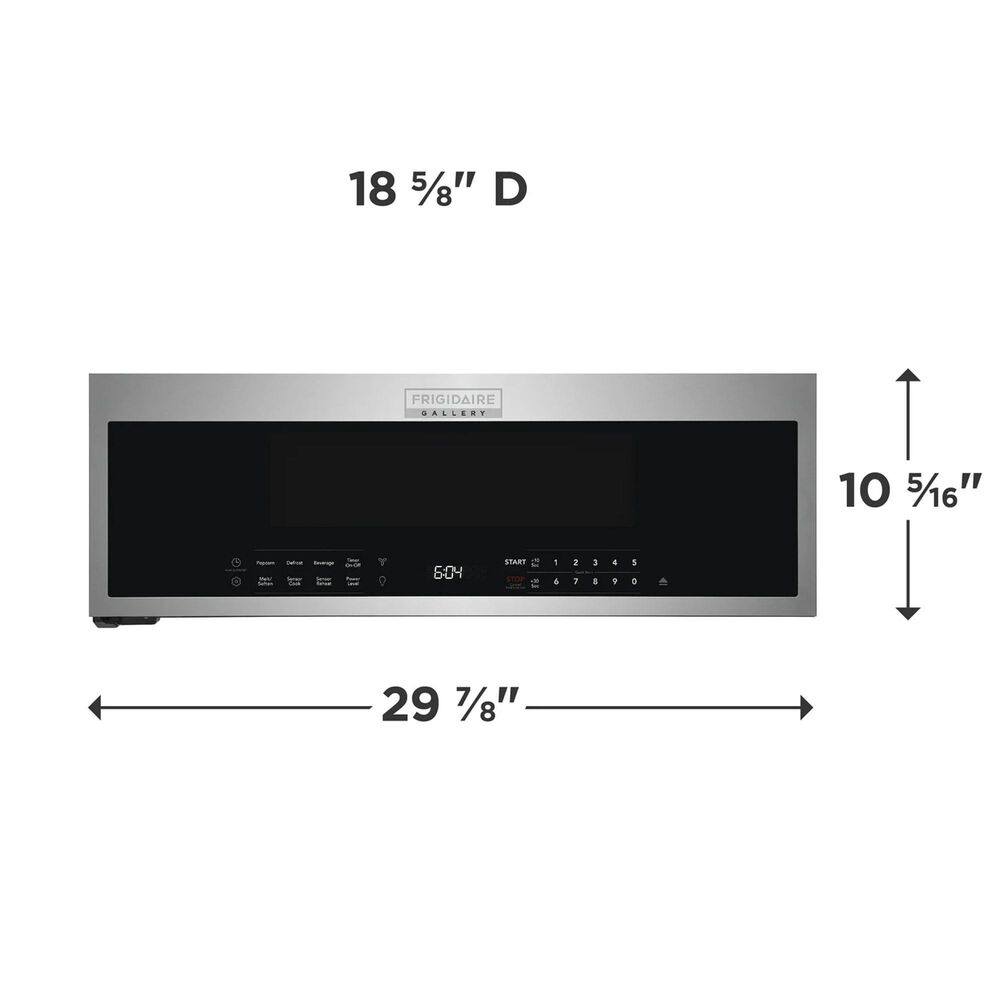 Frigidaire Gallery 1.2 Cu. Ft. Low-Profile Over-the-Range Microwave, , large