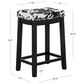 Linon Home Decor Claridge Counter Stool with Black Cow Print Cushion in Black, , large