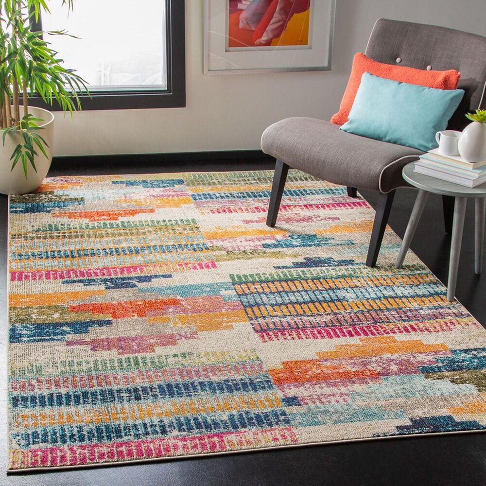Safavieh Madison MAD417C 5&#39;3&quot; x 7&#39;6&quot; Multicolor Area Rug, , large