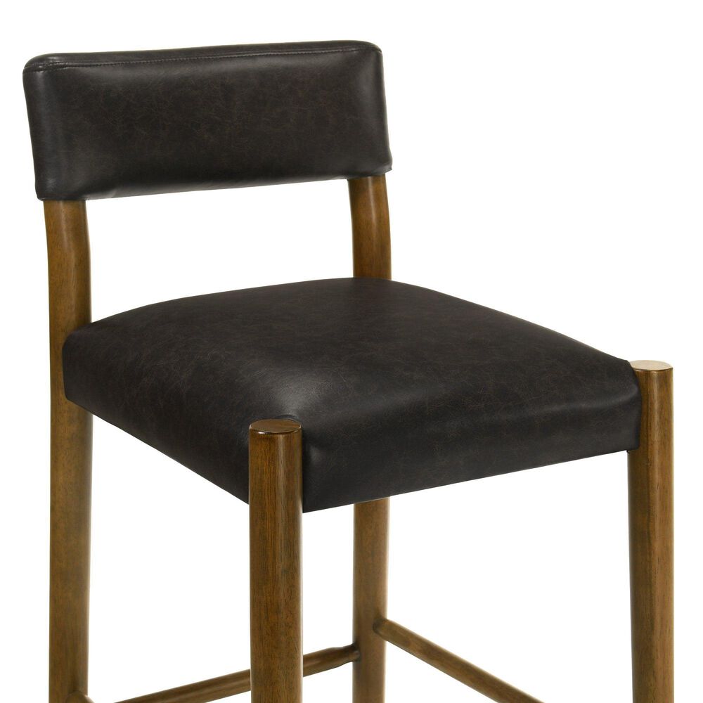 Armen Living Bennet Counter Height Stool in Rich Walnut, , large