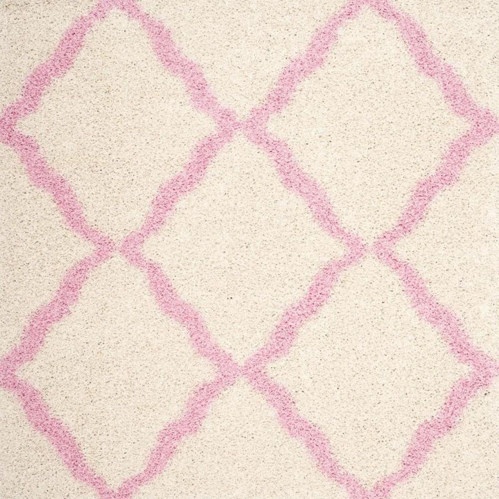 Safavieh Dallas Shag SGD257P 3&#39; x 5&#39; Ivory and Light Pink Area Rug, , large