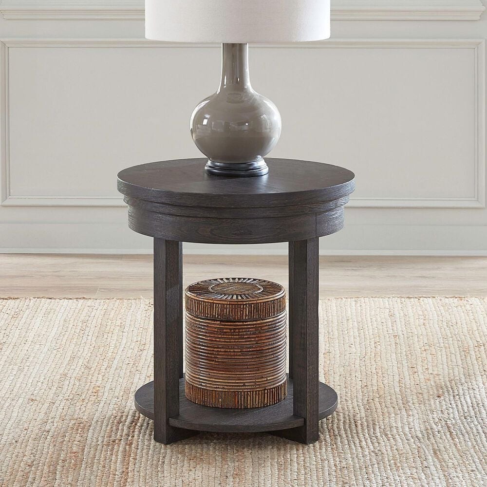 Belle Furnishings Weston End Table in Peppercorn, , large