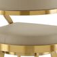 Armen Living Saturn Swivel Counter Stool in Gold, , large