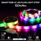Jem Accessories Smart Sound Reactive Multicolor Flow Effect LED Light Strip in White, , large