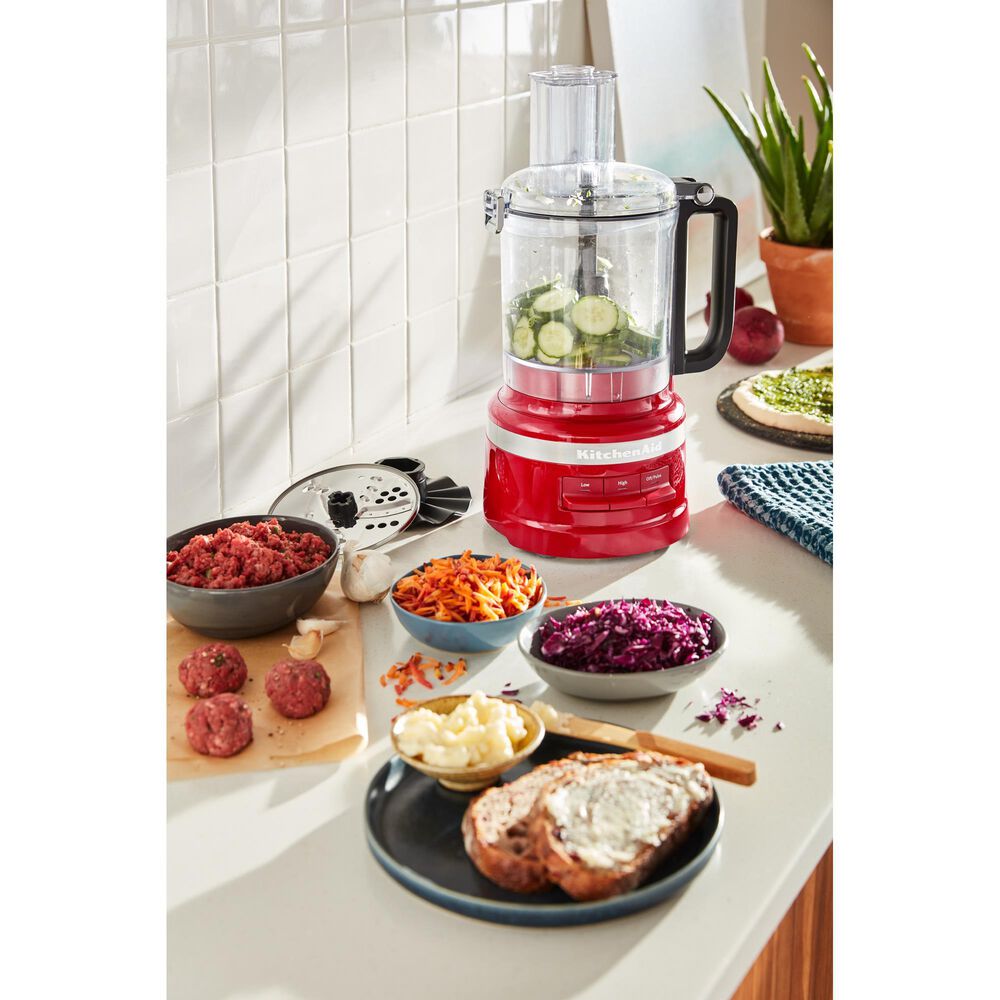 KitchenAid 9 Cup Food Processor in Empire Red