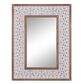 Maple and Jade 28" x 36" Wall Mirror in White and Brown, , large
