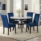 New Heritage Design Celeste 5-Piece Round Dining Set in Espresso, , large