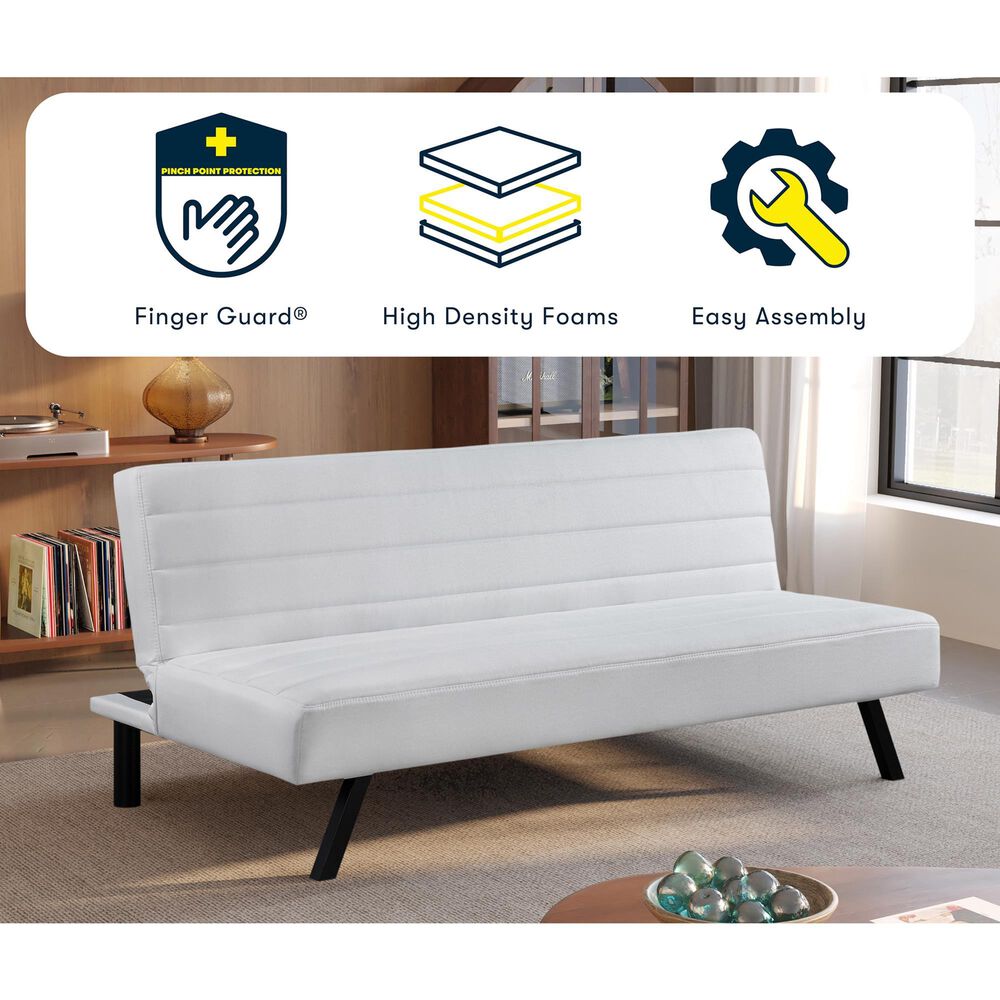 Lifestyle Solutions Dakota Convertible Sofa in Ivory, , large