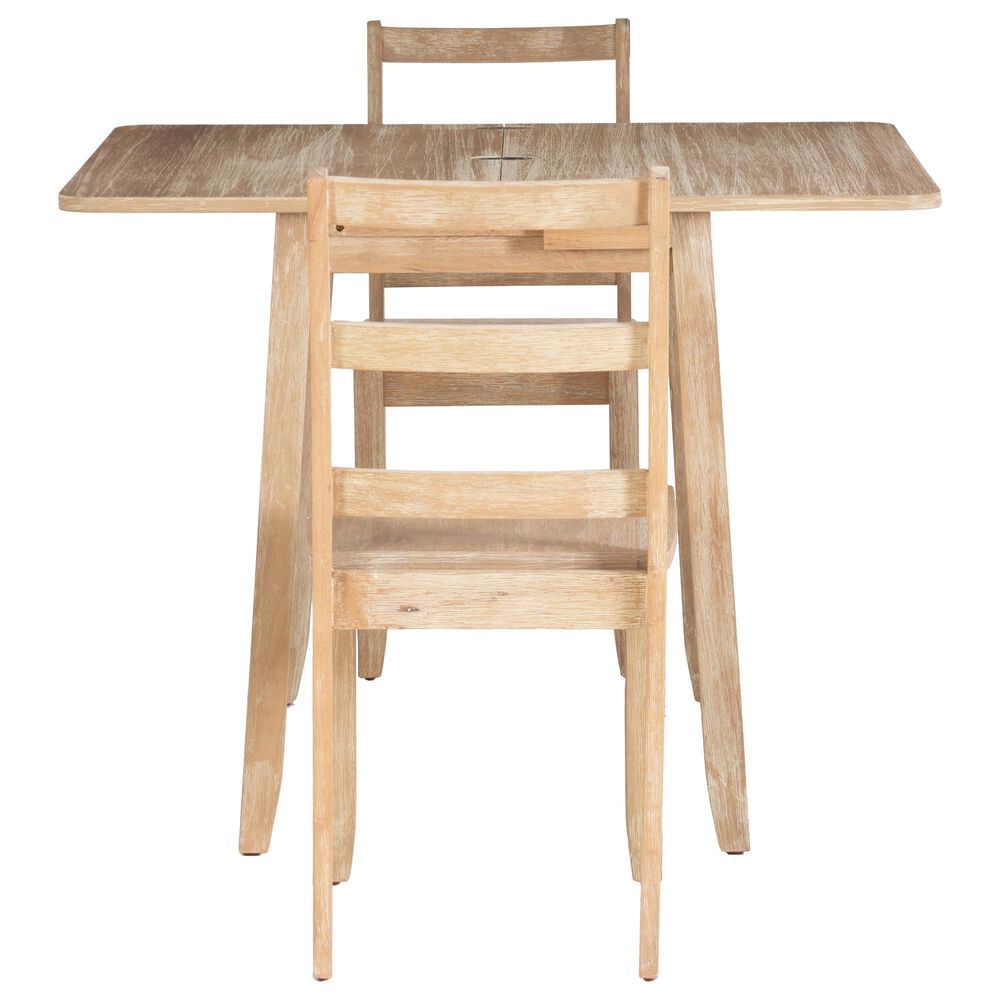 Linon Home Decor Brenton 3-Piece Rectangular Dining Set in Grey Wash, , large