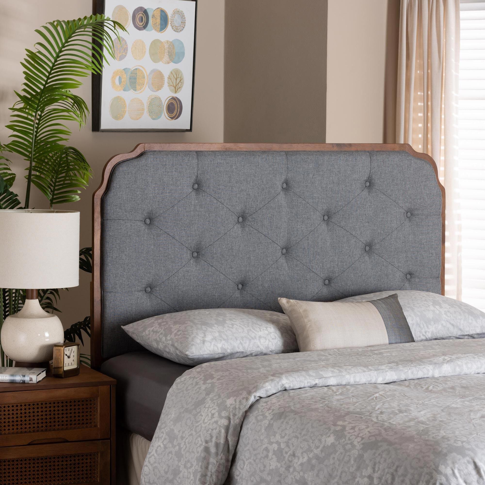 Baxton Studio Shanti Panel Headboard - Thumbnail 4