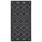 Nourison Versatile 2" x 4" Charcoal and Black Indoor/Outdoor Area Rug, , large