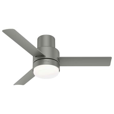Hunter Gilmour 44" Indoor/Outdoor Ceiling Fan with LED Lights in Matte Silver, , large