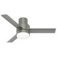Hunter Gilmour 44" Indoor/Outdoor Ceiling Fan with LED Lights in Matte Silver, , large