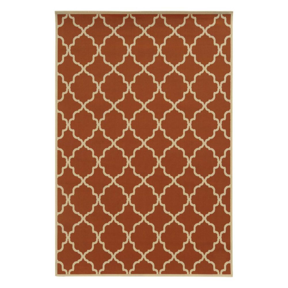 Oriental Weavers Riviera 4770D 2"5" x 4"5" Orange Area Rug, , large