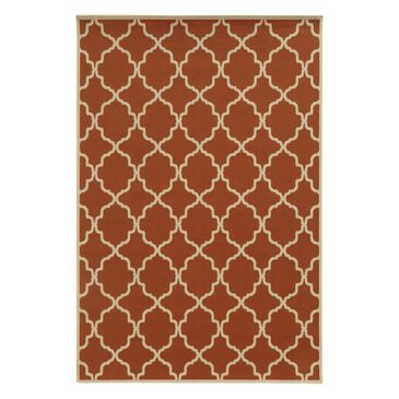 Oriental Weavers Riviera 4770D 2"5" x 4"5" Orange Area Rug, , large