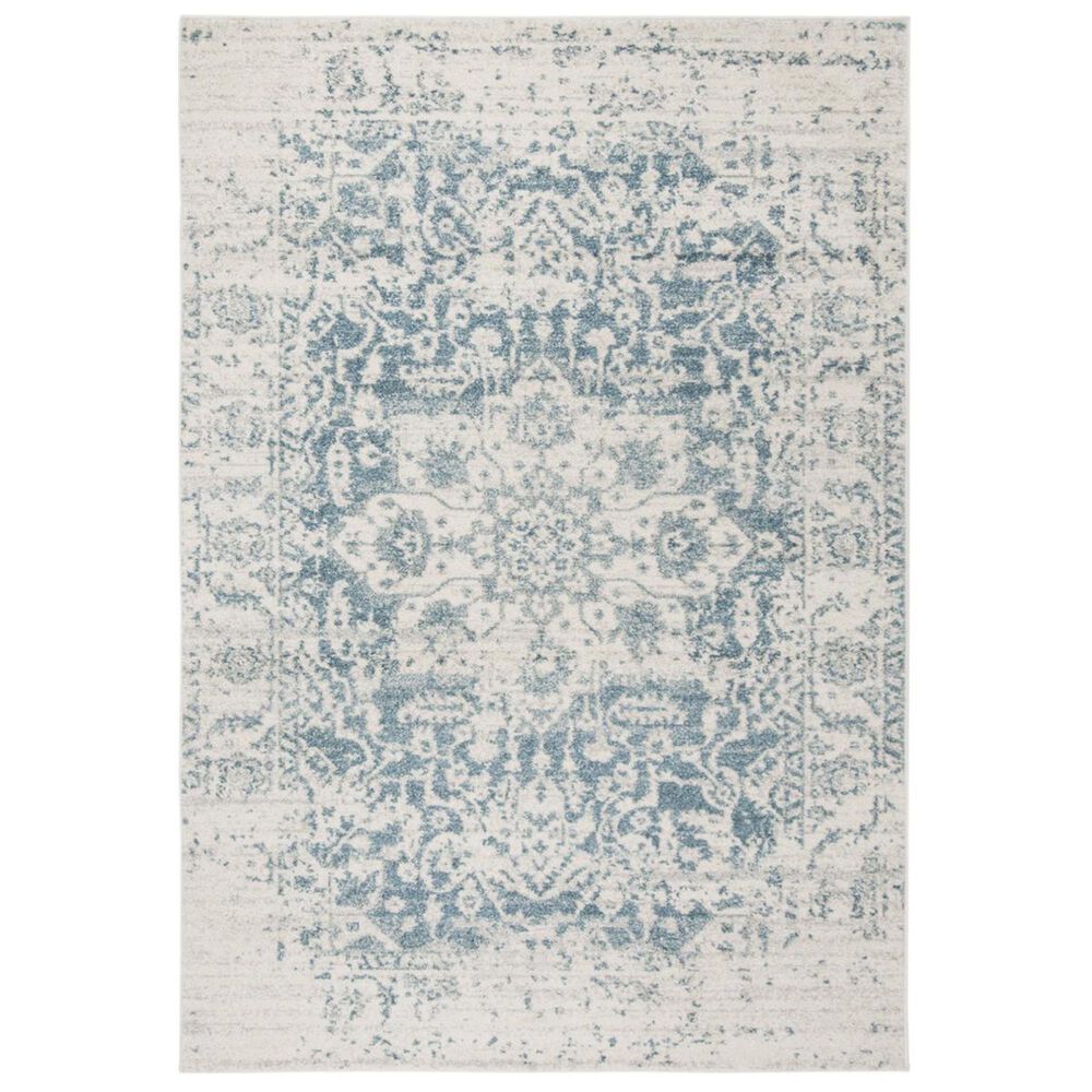Safavieh Madison MAD603J 4" x 6" Teal and Ivory Area Rug, , large
