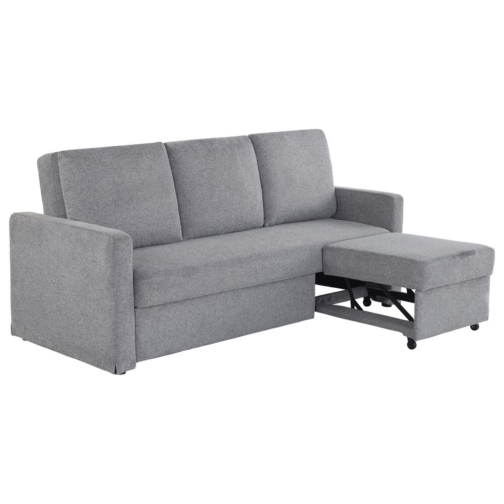 Lifestyle Solutions Mia Convertible Sofa in Light Gray, , large