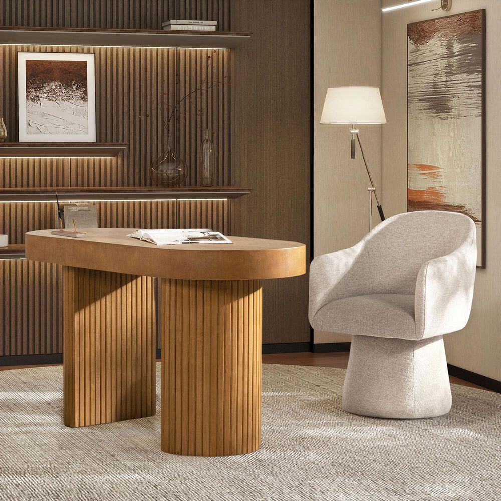 Jennifer Taylor Home Jesse Computer Desk in Honey Brown, , large