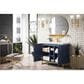 James Martin Vanities Alicante 39.5" Single Bathroom Vanity in Azure Blue and Radiant Gold with 5 cm White Glossy Resin Top and Rectangular Sink, , large