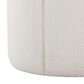 LumiSource Daisy Upholstered Ottoman in White, , large