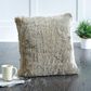 Signature Design by Ashley Raegan 20" x 20" Throw Pillow in Gray Faux Fur, , large