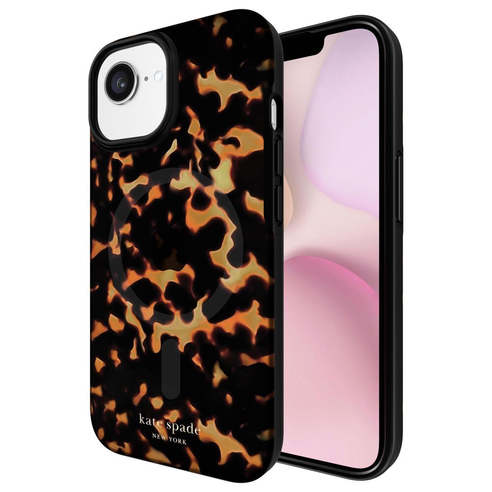 Kate Spade Protective MagSafe Case for Apple iPhone 16e/15/14/13 in Transparent Tortoise, , large