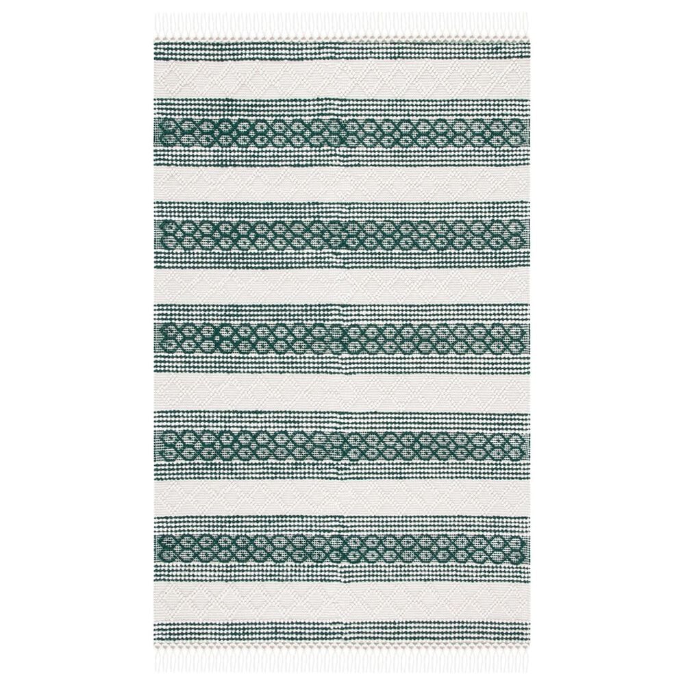 Safavieh Natura NAT859Y 5" x 8" Ivory and Green Area Rug, , large