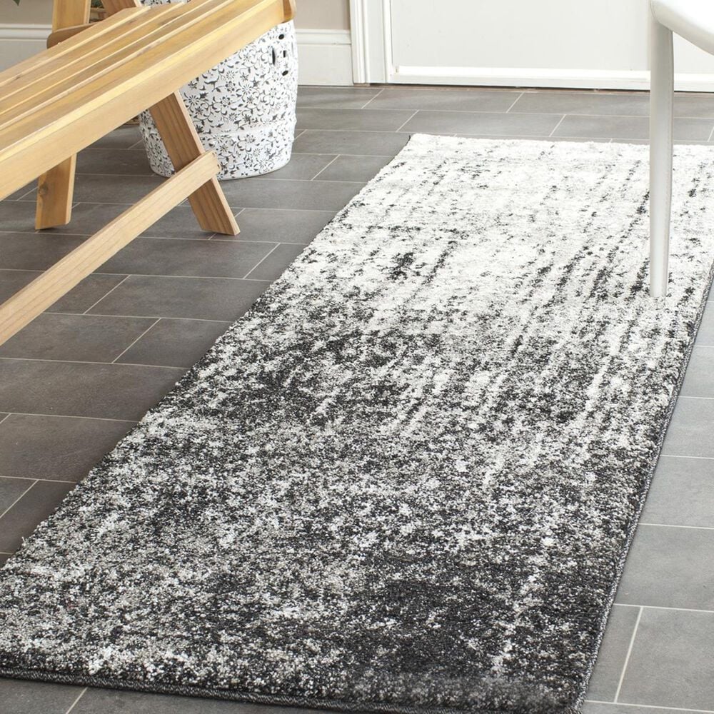 Safavieh Retro RET2770-9079-29 2"3" x 9" Black/Light Grey Runner, , large