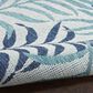 Nourison Garden Oasis Nature Blue 8" x 10" Indoor/Outdoor Area Rug, , large
