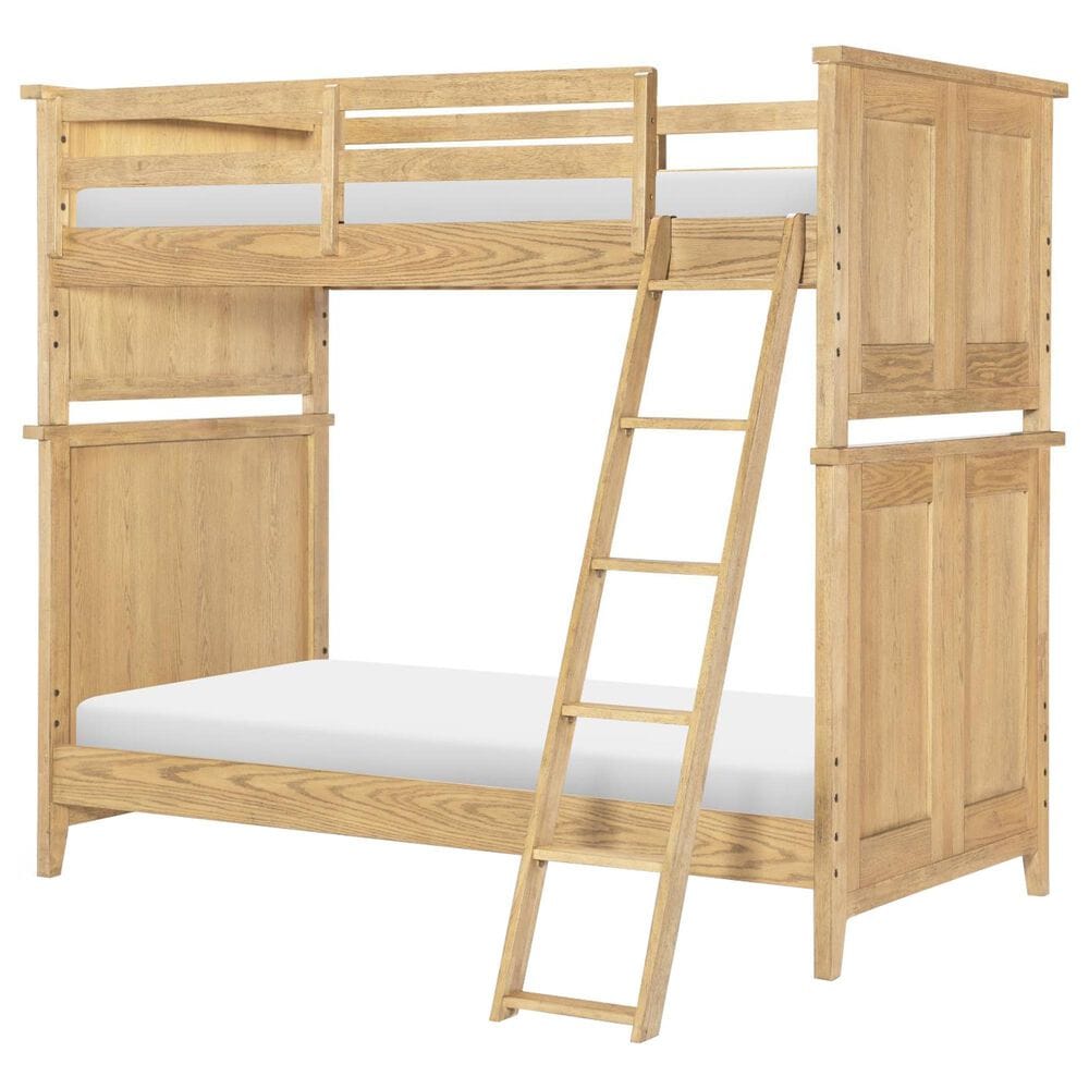 St Claire Home Today"s Traditions Twin over Twin Bunk Bed in Natural Hickory, , large