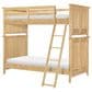 St Claire Home Today"s Traditions Twin over Twin Bunk Bed in Natural Hickory, , large