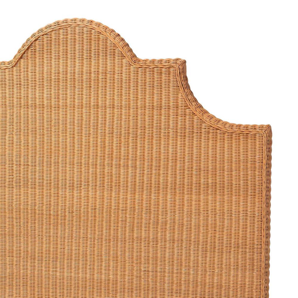 Baxton Studio Melanie Queen Standalone Headboard in Light Honey, , large