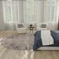 Nourison Rustic Textures Ivory, Grey and Slate Blue 7"10" Round Area Rug, , large