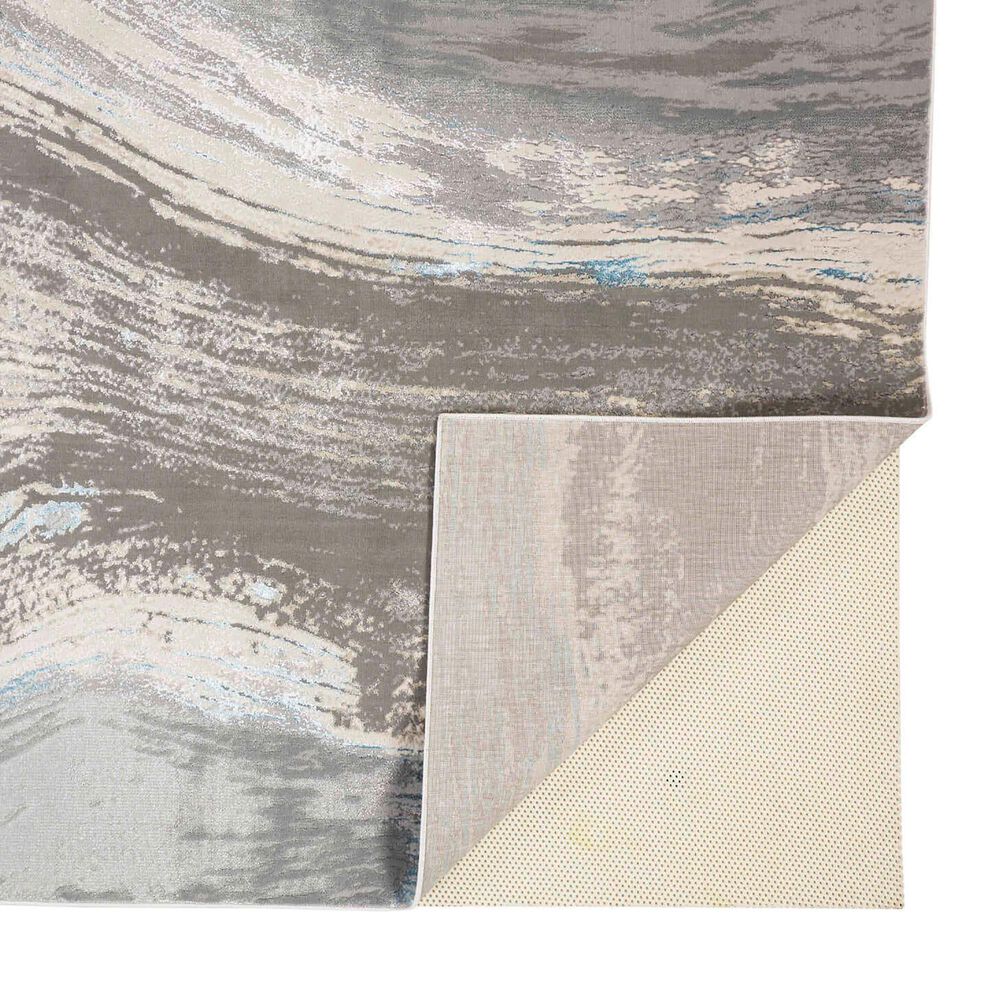 Feizy Azure 3&#39;11&quot; x 6&#39; Gray and Silver Area Rug, , large