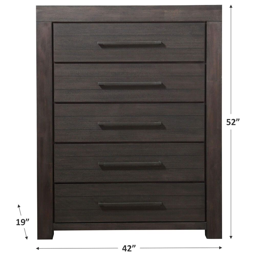 Urban Home Heath 5-Drawer Chest in Basalt Grey, , large