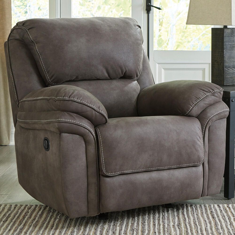 Signature Design by Ashley Trementon Manual Rocker Recliner in Graphite, , large