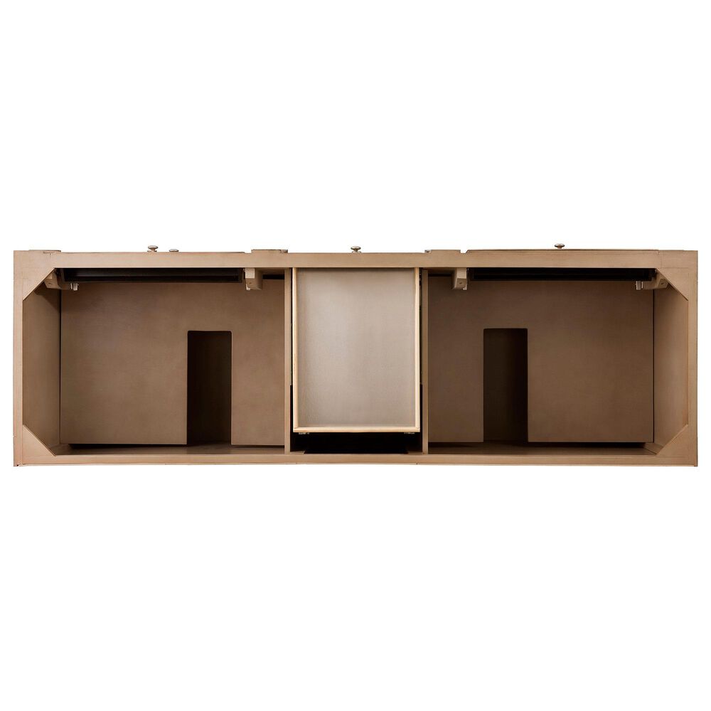 James Martin Vanities Bristol 72" Double Bathroom Vanity in Whitewashed Walnut with 3 cm Eternal Jasmine Pearl Silestone Top, Rectangular Sinks and FreePower Wireless Charger, , large