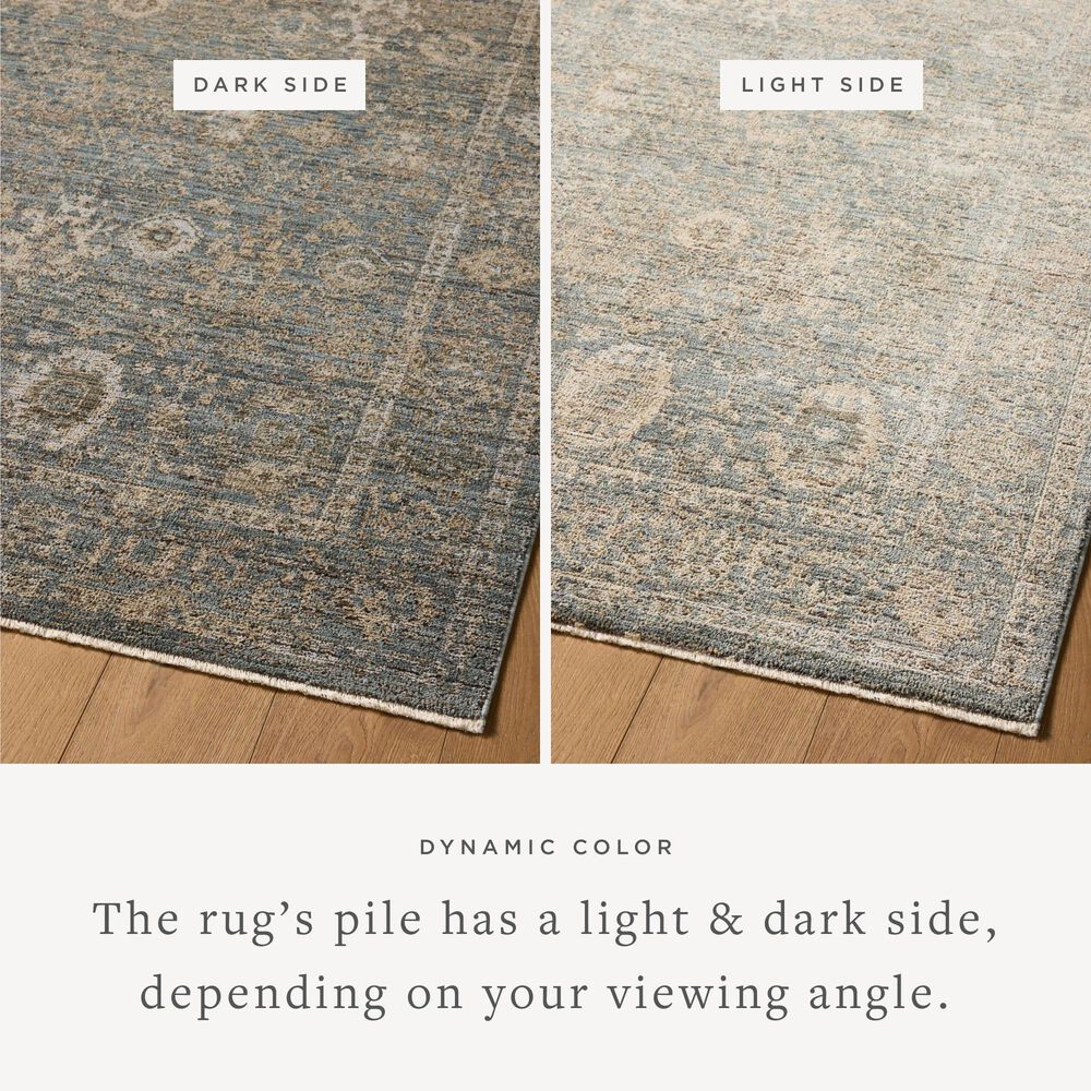 Loloi Priscilla Blue and Sand 10&#39; Square Area Rug, , large