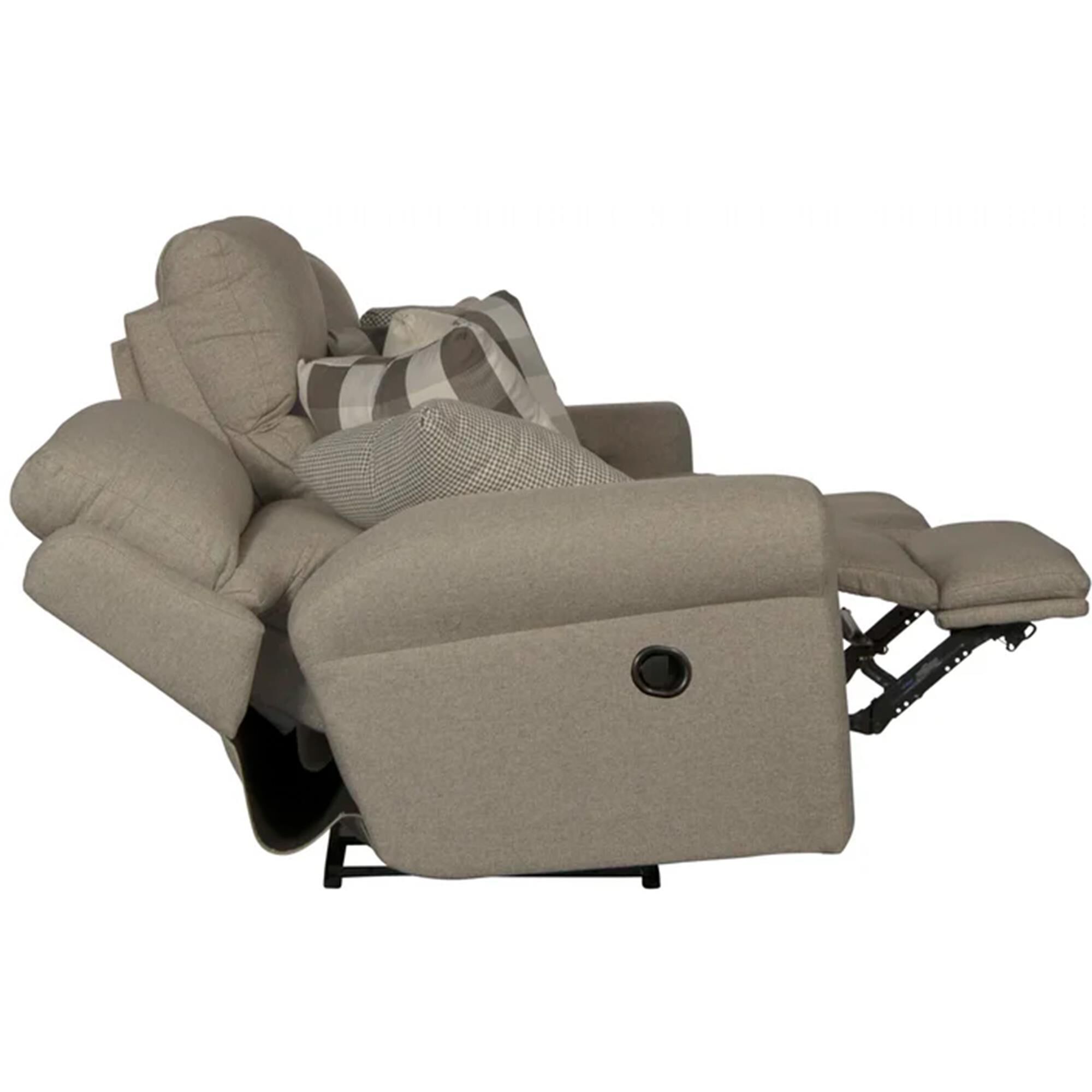 Catnapper Westport Lay Flat Manual Reclining Sofa in Bisque
