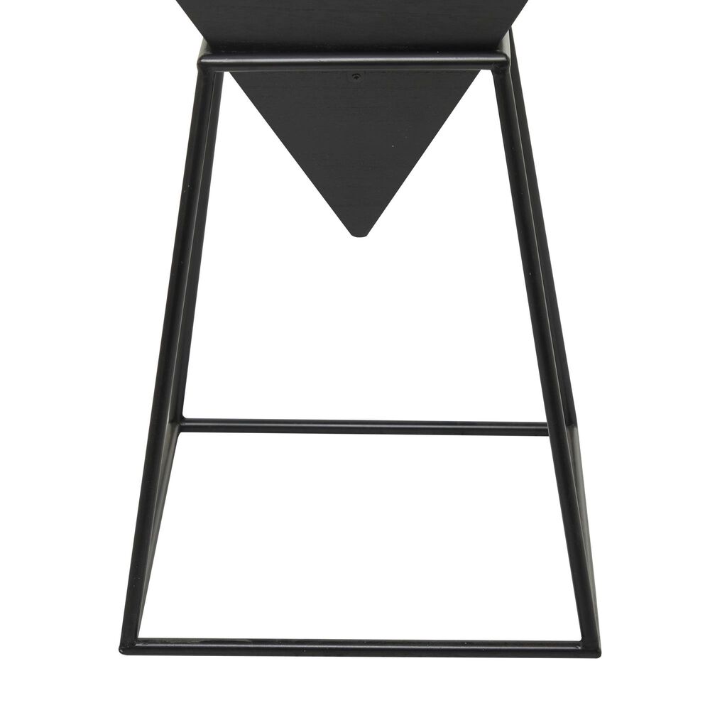 Maple and Jade Triangle End Table in Black, , large