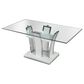 Furniture of America Andrade Dining Table in White - Table Only, , large