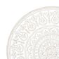 Maple and Jade 36" x 36" Flowers Wall Decor in Distressed White, , large