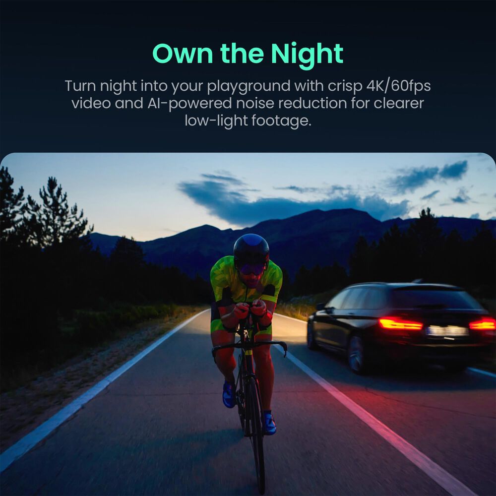 XTRA Edge Pro: 4K Action Camera With 1/1.3" Sensor &amp; Night View, , large