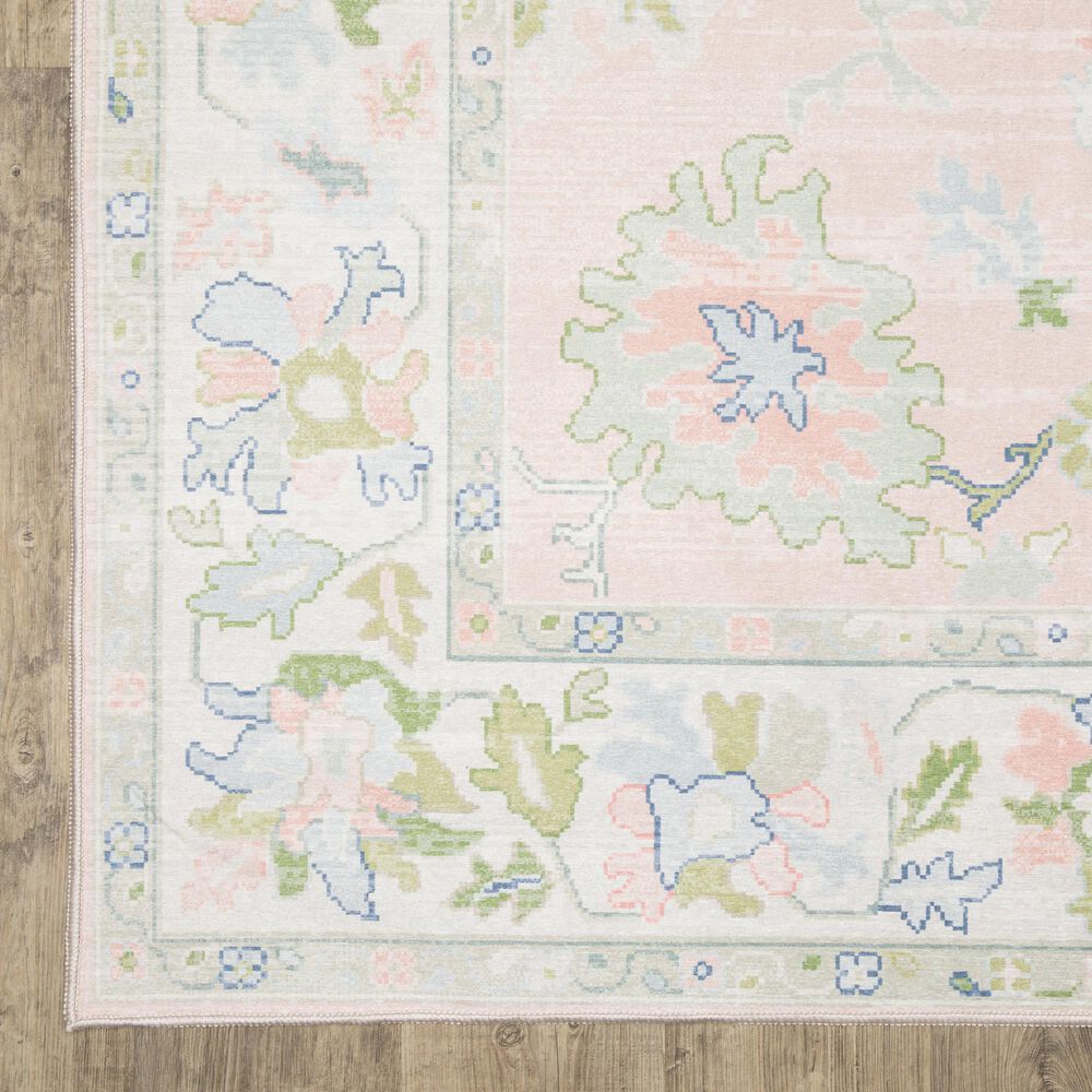 ROW by Oriental Weavers Addison Pink and Green 3'3" x 5' Area Rug, , large