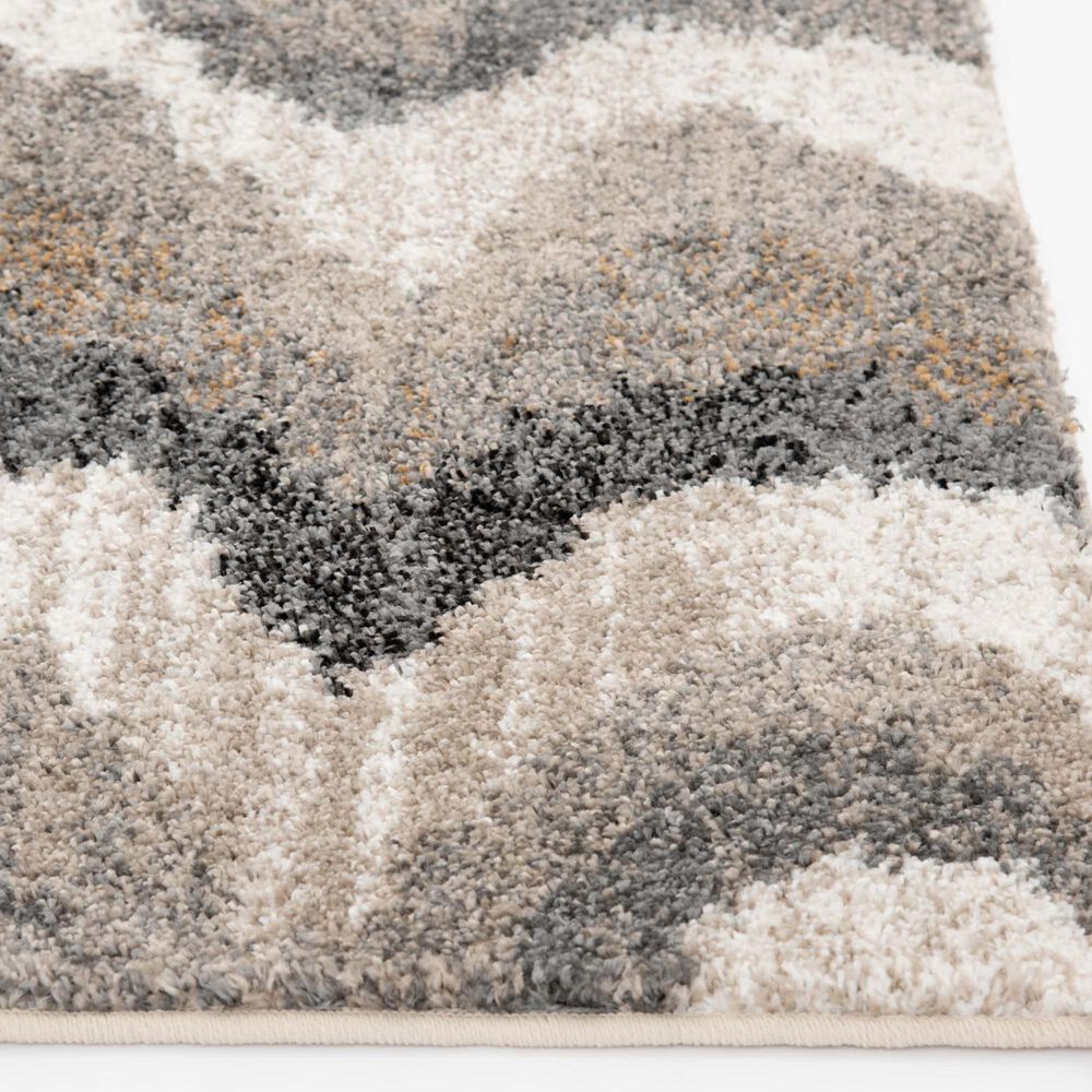 Central Oriental Tulsa Riverlyn Nickel and Multicolor 5' x 7'3" Area Rug, , large