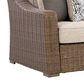 Ashley Laguna Heights Stationary Loveseat with Cushions in Beige, , large