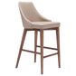 Zuo Modern Moor Counter Stool in Beige and Brown, , large