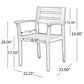 Hearth and Haven Stamford Patio Dining Chair in Dark Brown (Set of 2), , large