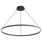 Golden Lighting Veritas 71" 1-Light Chandelier in Sand Black, , large