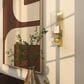 Maple and Jade 16" Single Indoor/Outdoor Wall Mount Candle Holder in Polished Gold and Clear, , large